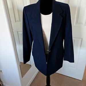 Talbots Classic Navy Women's Blazer Lined 10P EUC